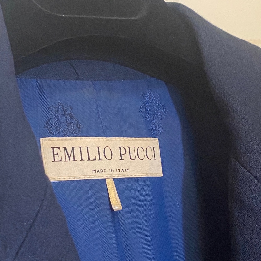 Women’s blazer, Emilio Pucci, Navy, size 34